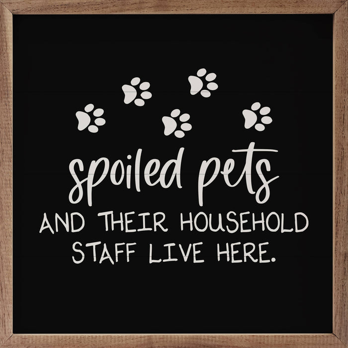 Spoiled Pets Staff Paws Black