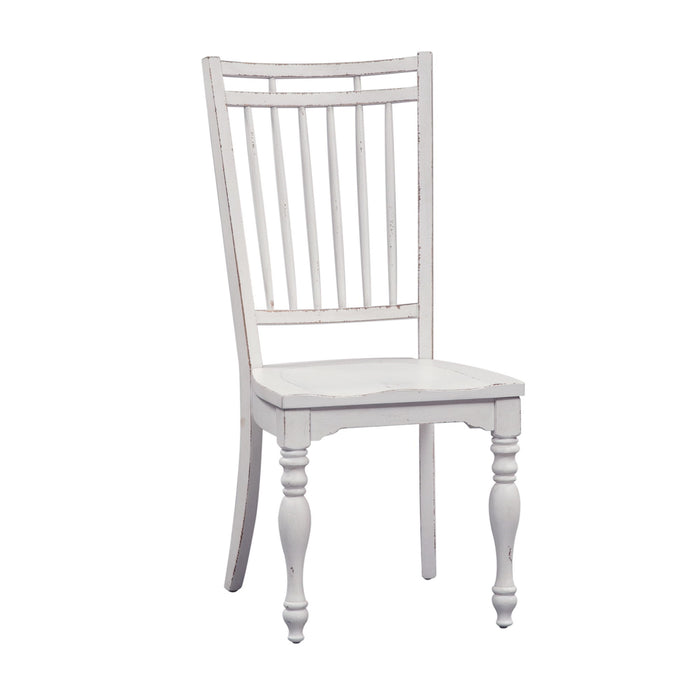 Magnolia Manor - Spindle Back Side Chair - White