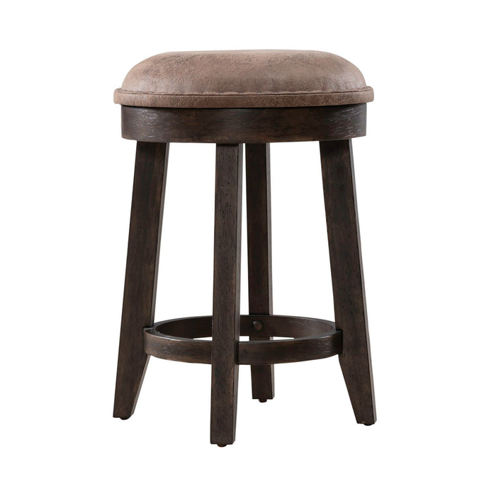 Paradise Valley - Upholstered Console Stool (RTA) - Dark Brown