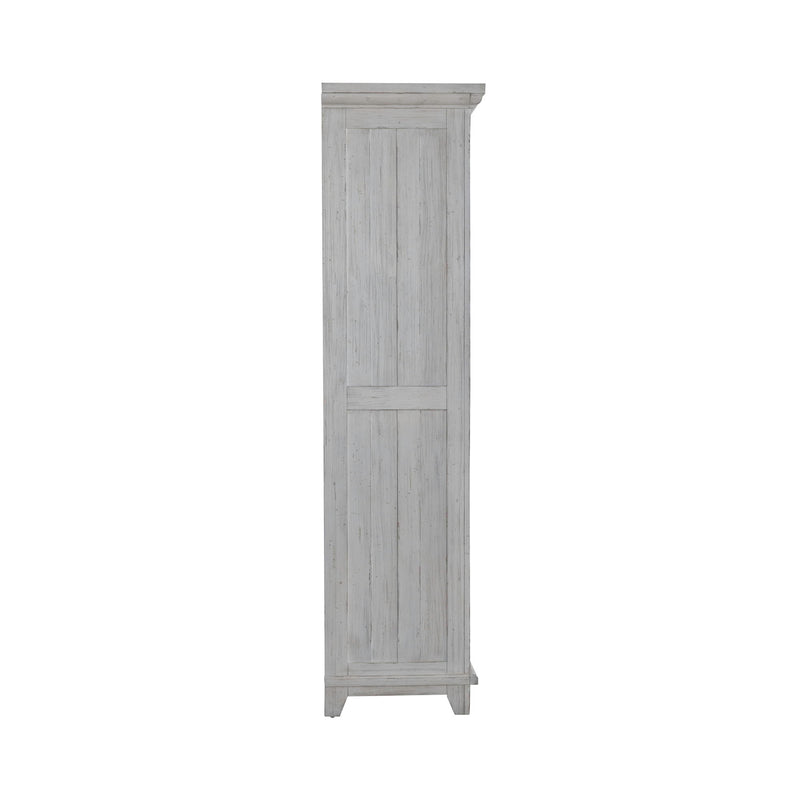 River Place - Armoire - Riverstone White & Tobacco