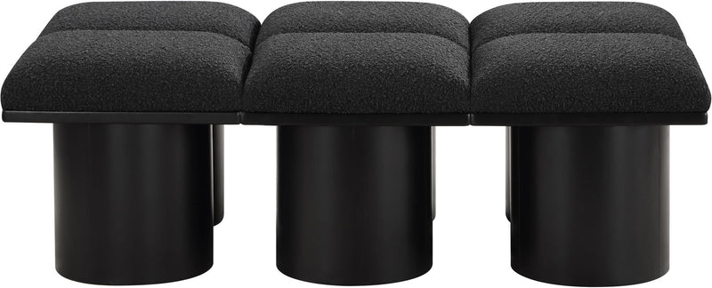 Pavilion - 6 Piece Modular Bench With Black Base