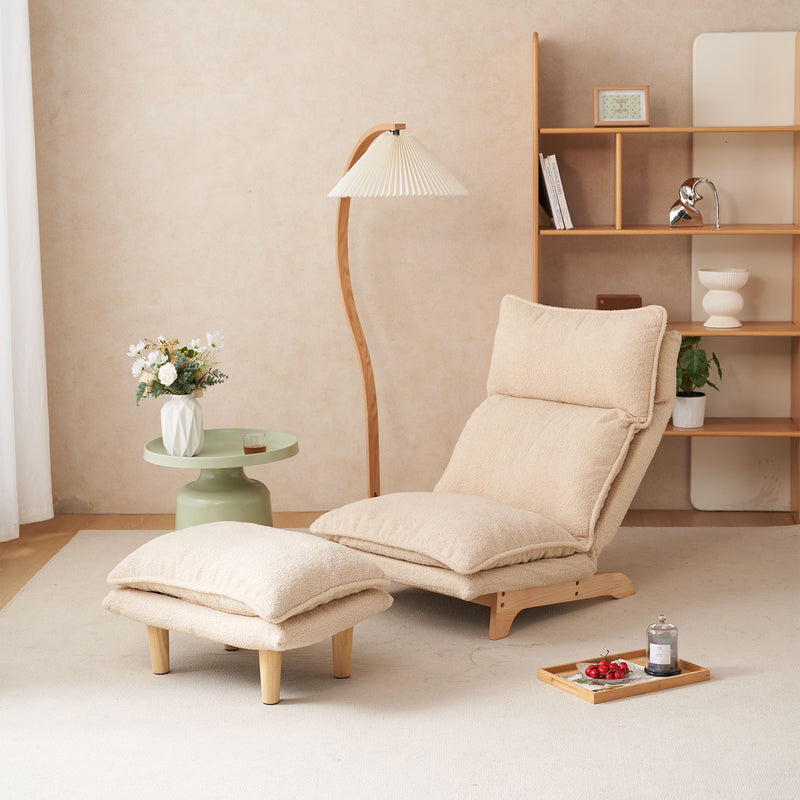Single Lazy Sofa Chair Leisure Foldable Reclining Chair