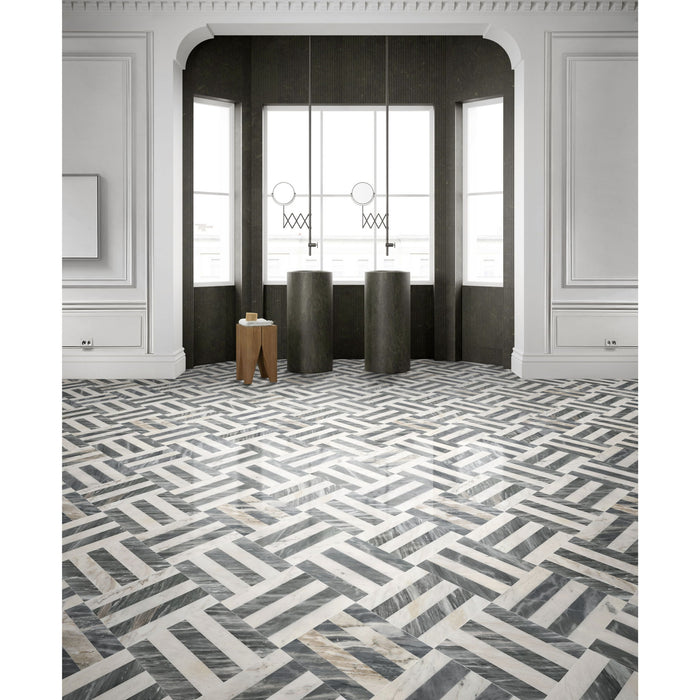 Elegant Waterjet Polished Marble Tile For Floor And Wall