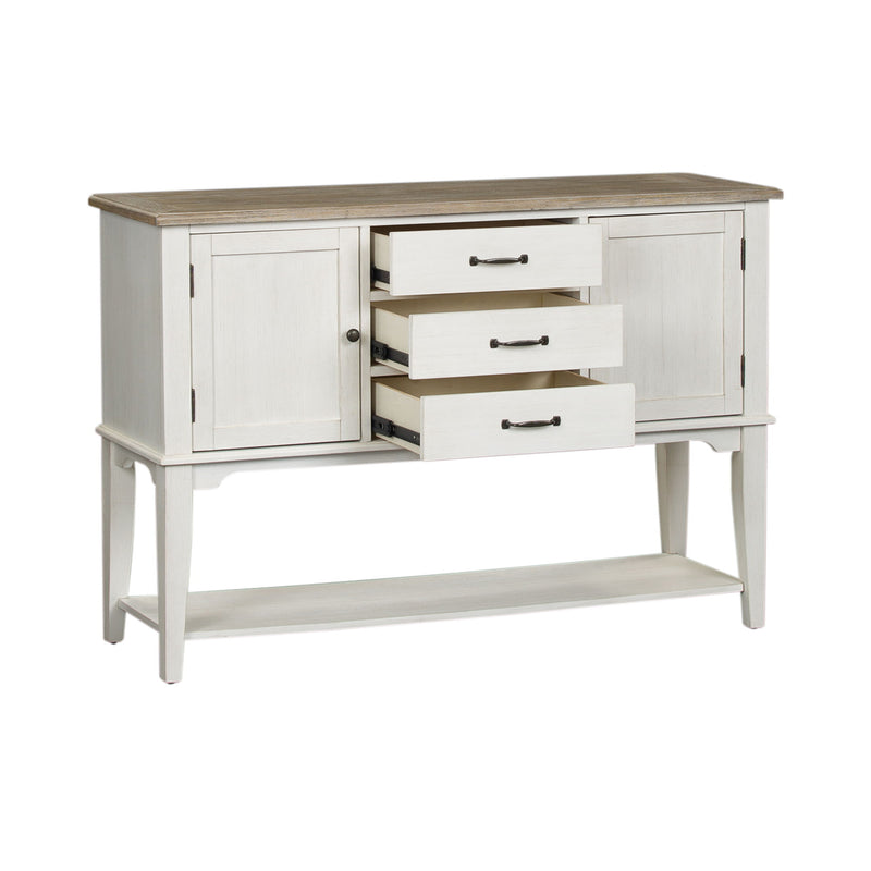 Summerville - Server - Soft White Wash / Wirebrushed Gray