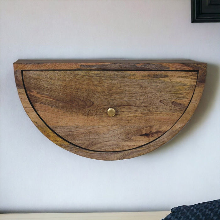 Crescent - Floating Nightstand - Beige