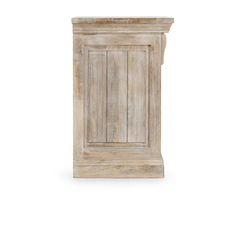 Adelaide - 3 Drawer Nightstand - Natural Cream Wash