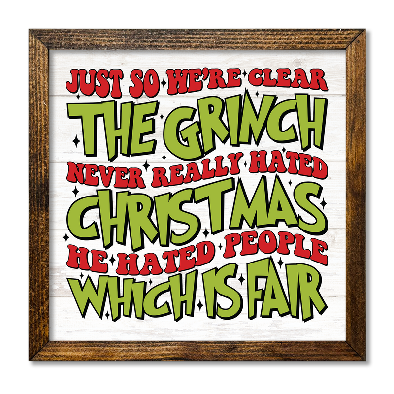 TIMBERLAND FRAME THE GRINCH NEVER REALLY HATED CHRISTMAS