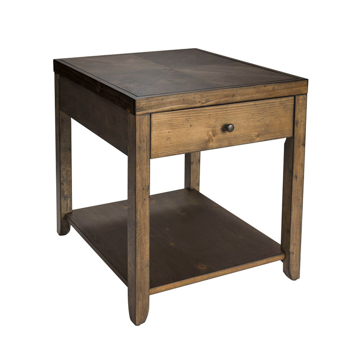 Mitchell - End Table - Dark Brown