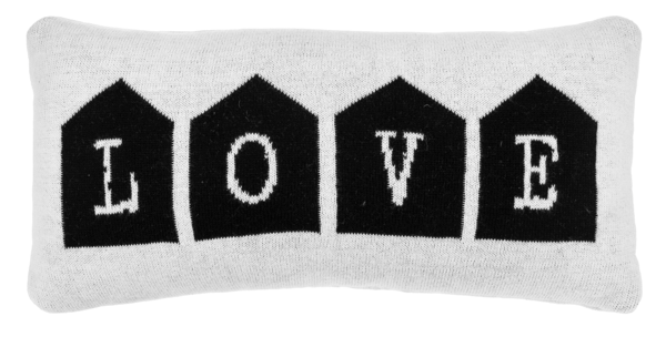 Love, Home, Hope House Knit Accent Pillow