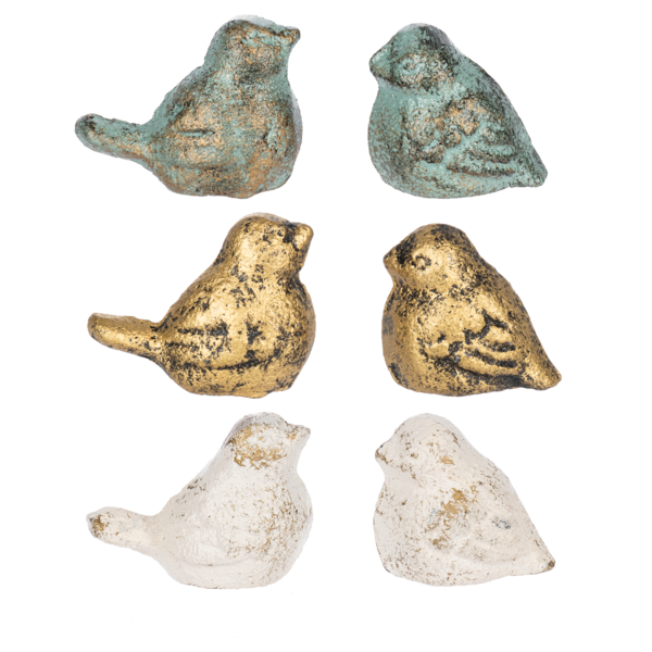 Mini Goldwash Bird Décor | Set of 2