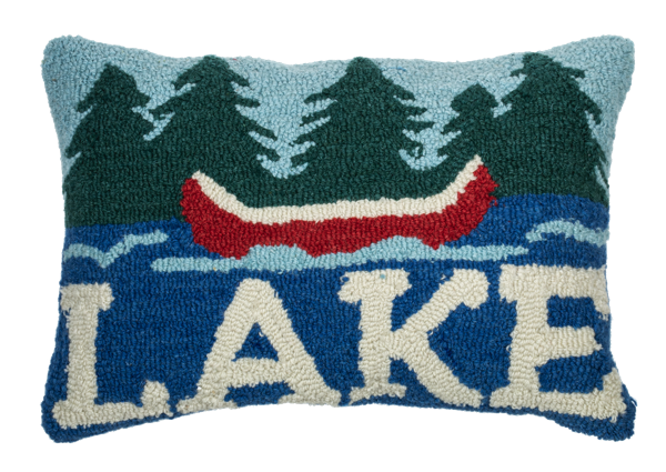 Punch Hook Lake Pillow