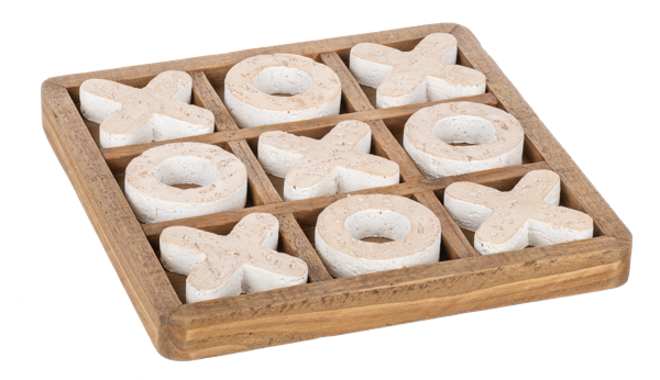 Faux Stone Tick Tac Toe