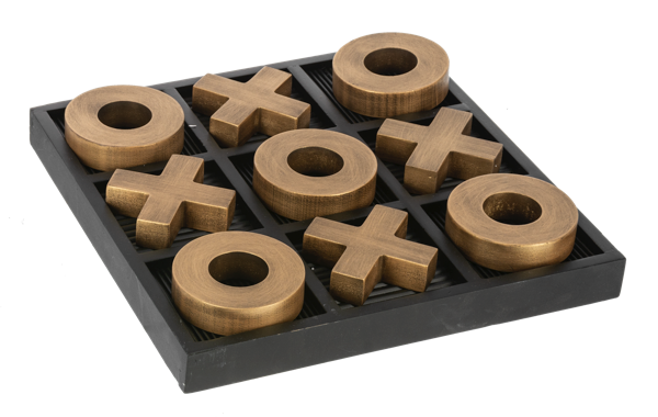 Black & Gold Tic Tac Toe