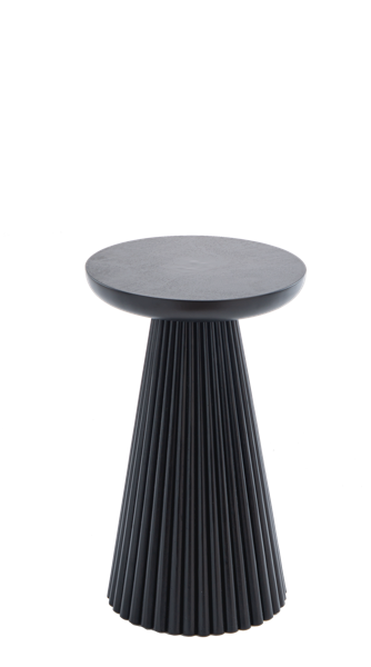 Round Black Tapered Plant Stand