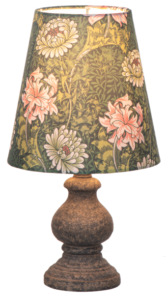 Green Floral Accent Lamp