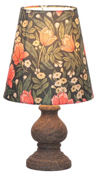 Green Floral Accent Lamp