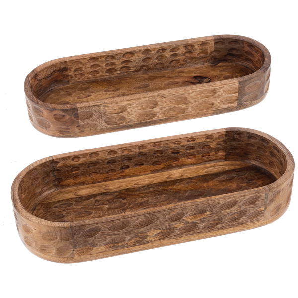 Oval Natural Serving Bowl