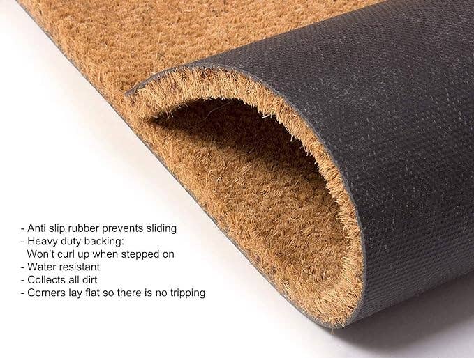 Natural Coco Coir Doormats Heavy Duty 18"x30"