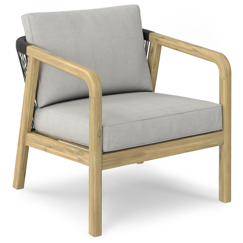 Palmetto - Outdoor Conversation Chair (Set of 2) - Silver
