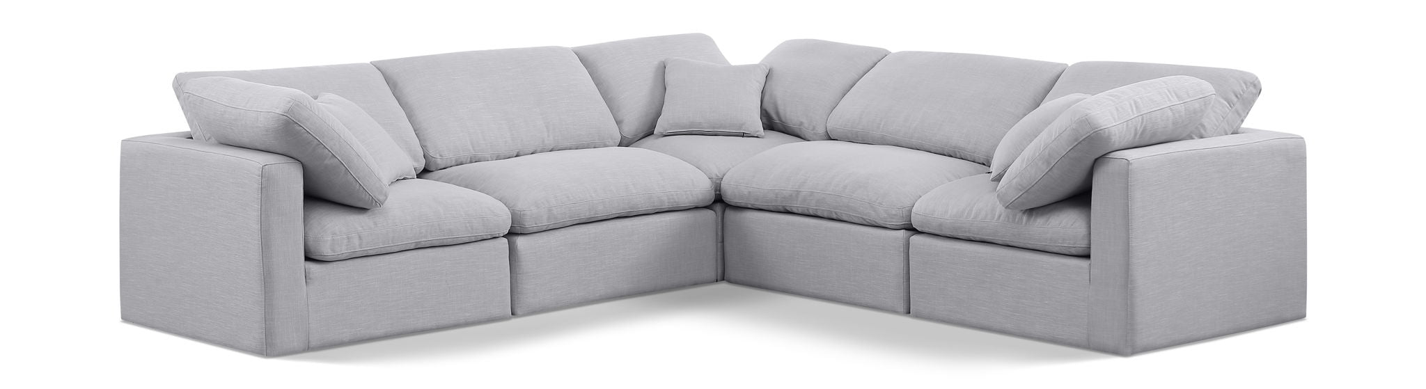 Indulge - Linen 5 Piece Modular Corner Sectional