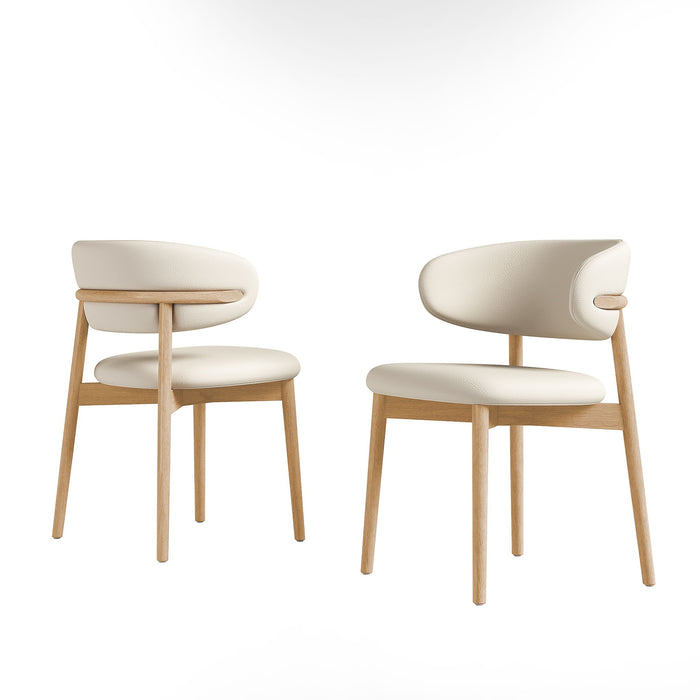 Dining Chair For Dining Room, Kitchen (Set of 2) - White