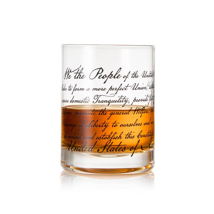 We The People American Flag Whiskey Glasses