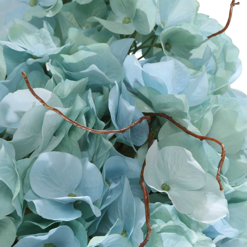 Tranquil - Blooms In Glass Vases (Set of 2) - Blue