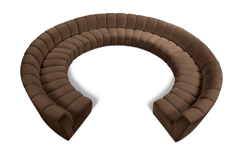 Infinity - 11 Piece Velvet Modular Sectional