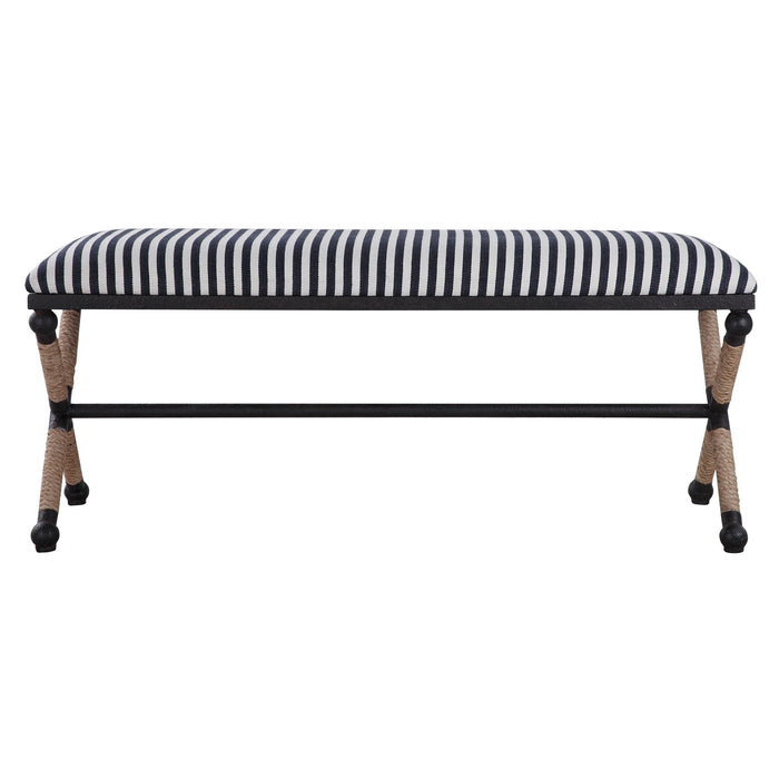 Braddock - Striped Bench - Black