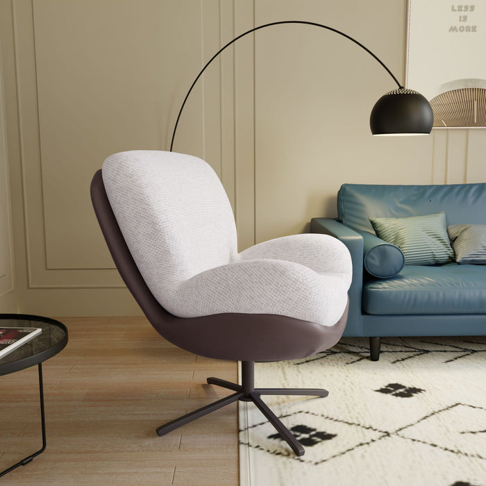 360° Swivel Office Chair, No Wheels