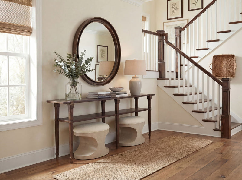 Commerce And Market - Skinny Console Table - Dark Brown
