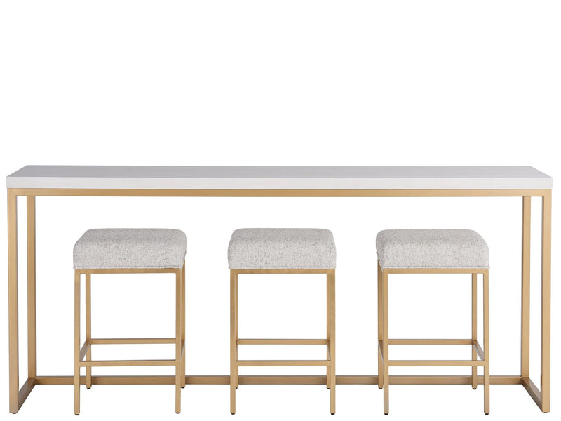 Love. Joy. Bliss.-Miranda Kerr Home - Love Joy Bliss Console Table With 3 Stools - White