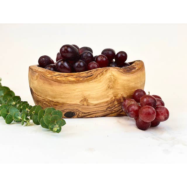 Rustic Olive Wood Snack Dish