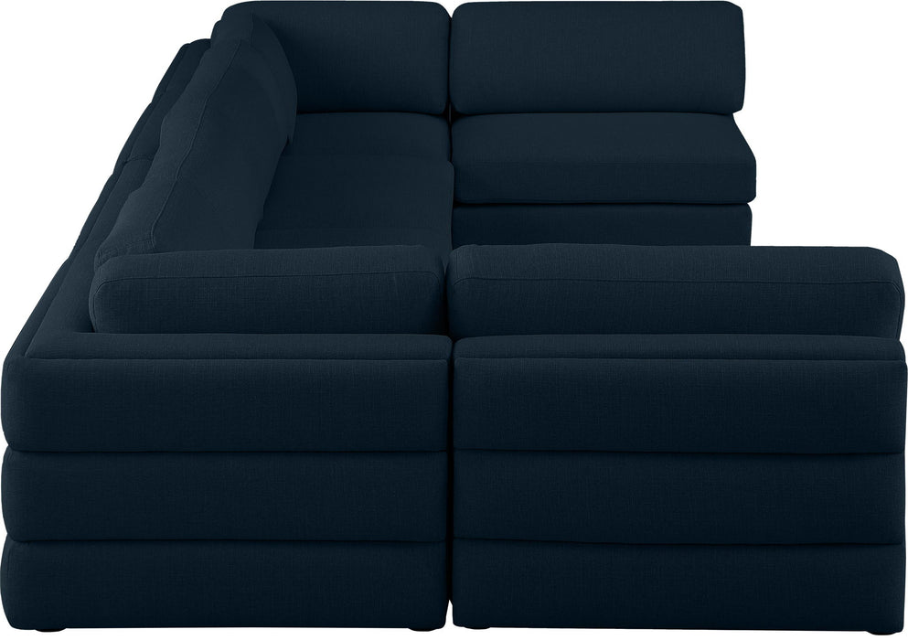 Beckham - 6 Piece Modular U-Shaped Armless Sectional