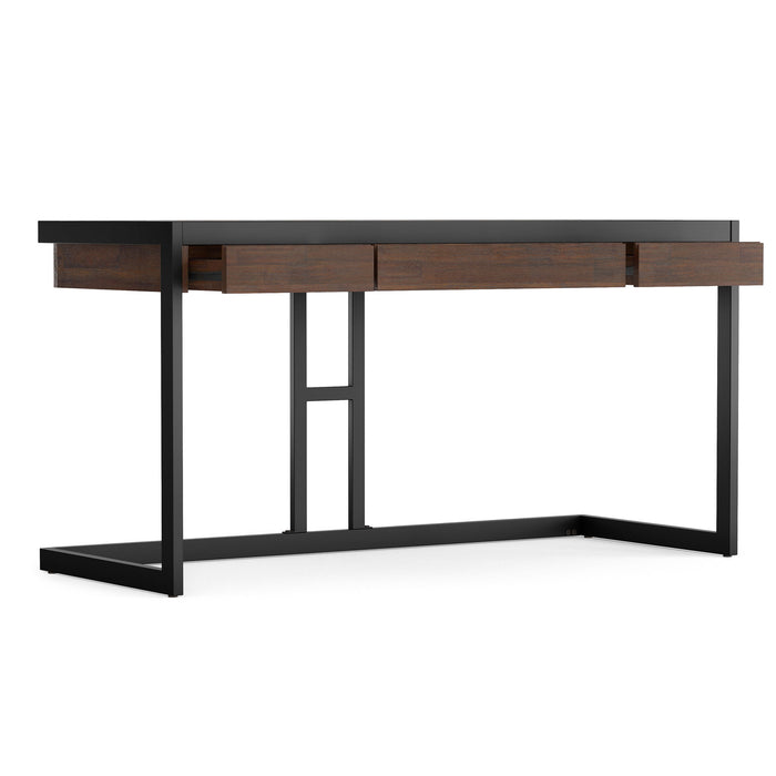 Erina - Desk - Distressed Charcoal Brown