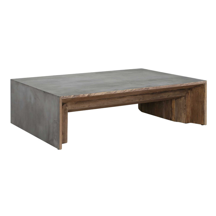 Vail - Elm Coffee Table - Dark Brown