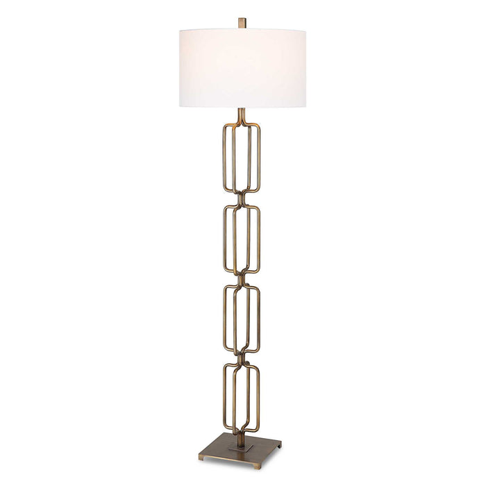 Link - Brushed Gold Floor Lamp