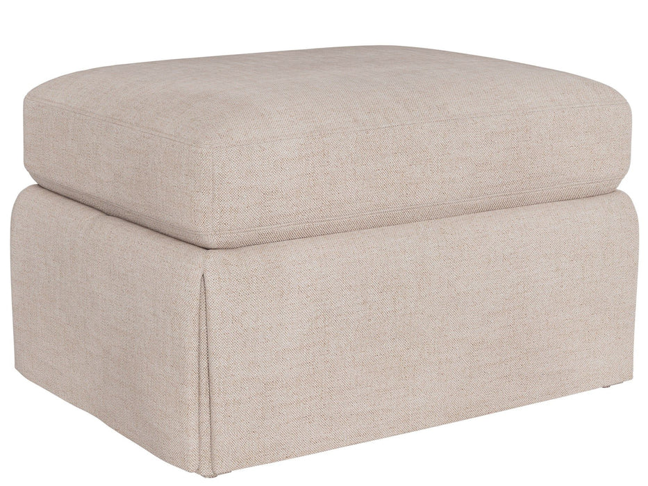 Hudson - Skirted Ottoman, Special Order - Beige