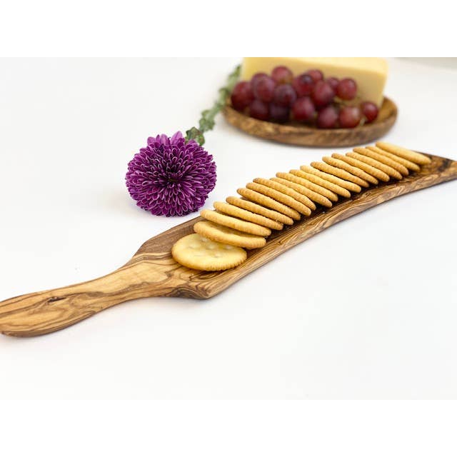 Olive Wood Cracker Tray