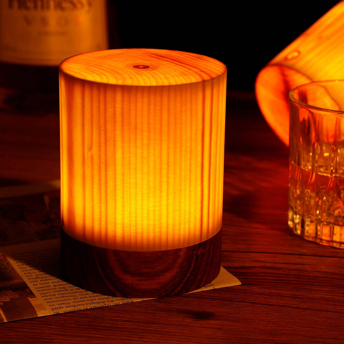 Rechargeable Wooden LED Table Lamp