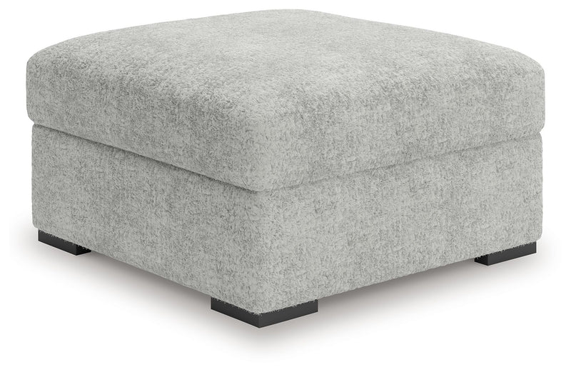 Cuddle Plush - 3 Pc. - 3-Piece Sectional, Chair And Ottoman - Arctic