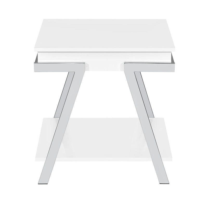 Zena - End Table - White