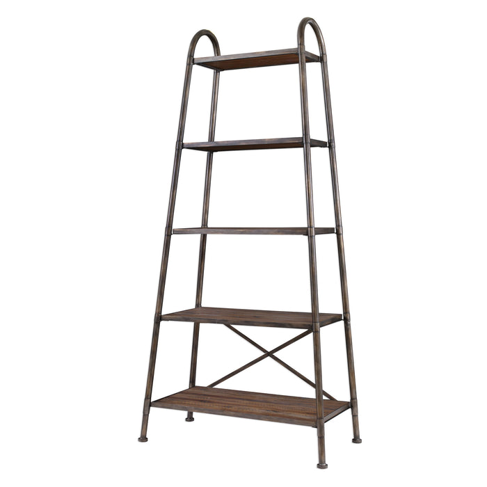 Zosar - Urban Industrial Etagere - Dark Brown