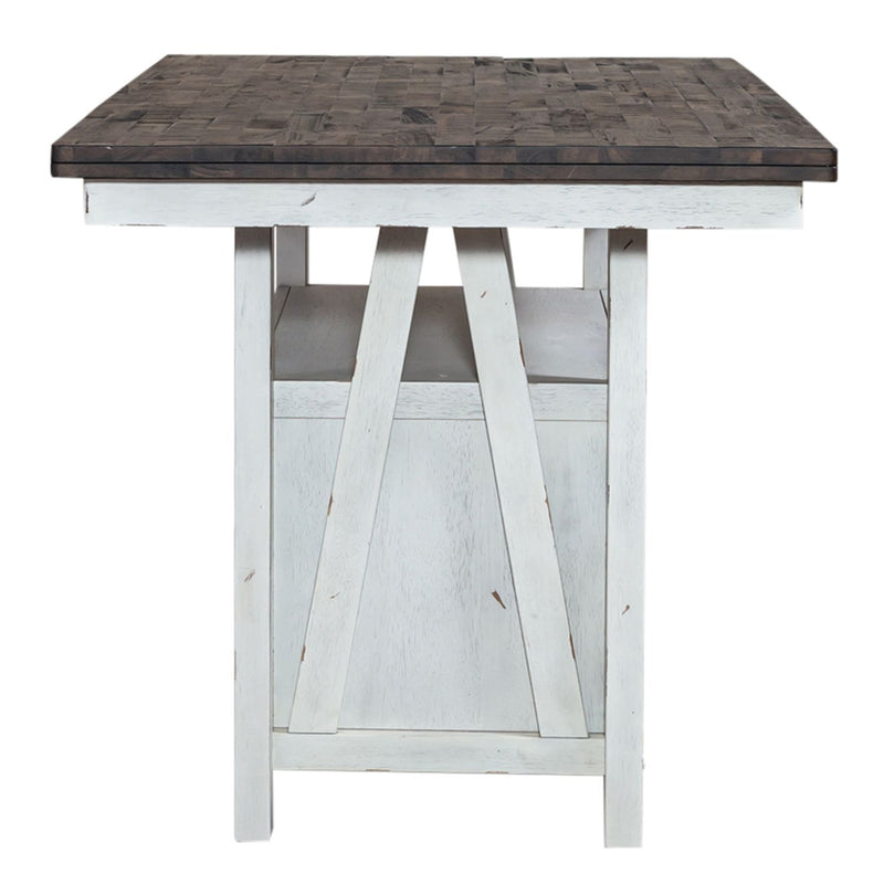 Farmhouse - Gathering Table - Two Tone White / Wood Tone