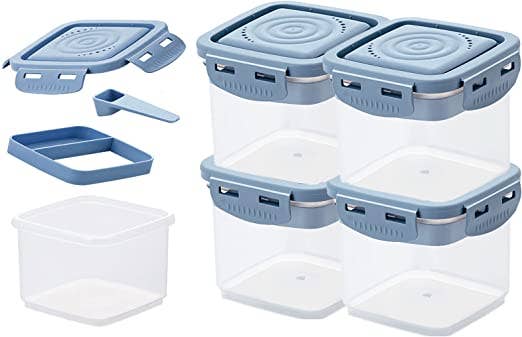 Spice Seasoning Containers with Spoon Leak Proof