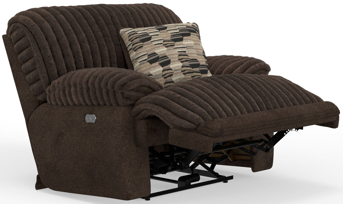 Hollifield - Power Wall Hugger Recliner - Chocolate