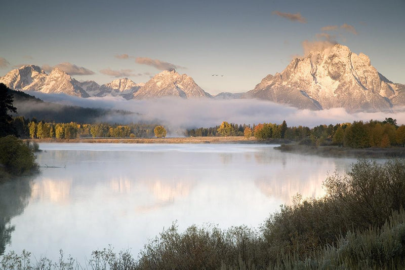 Snake River Fog By Danita Delimont (Framed) - Gray