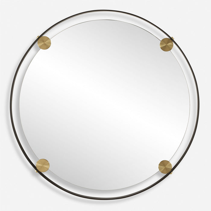 Radius - Round Bronze Iron Mirror