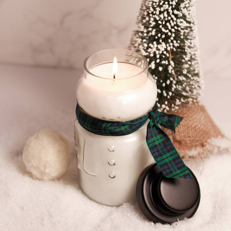 Candy Cane – 30oz Snowman Holiday Scented Candle Gift