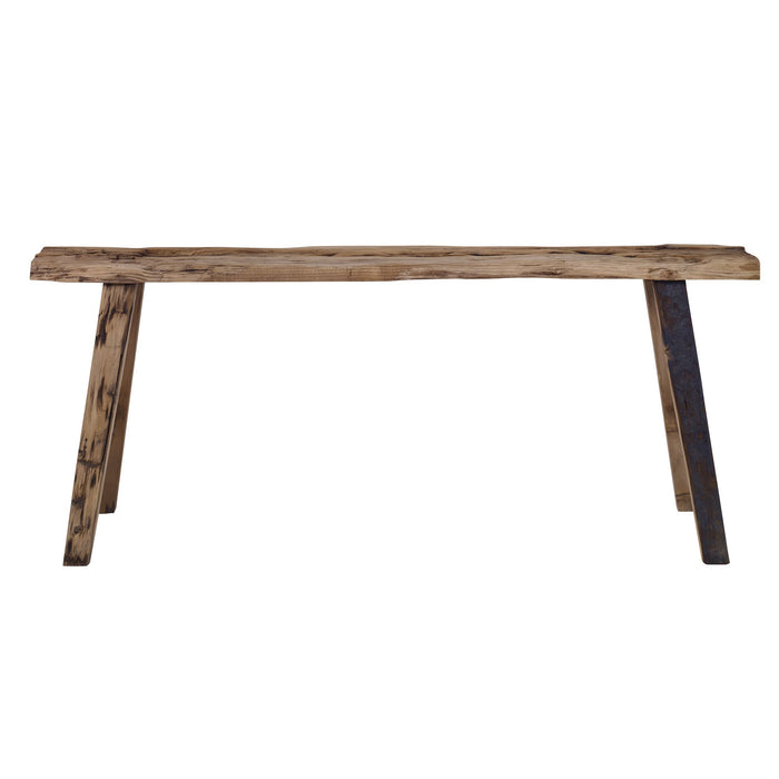 Paddock - Rustic Bench - Dark Brown